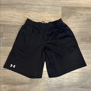 Under Armour Men's Black Athletic Shorts‎ Men’s Size M Loose